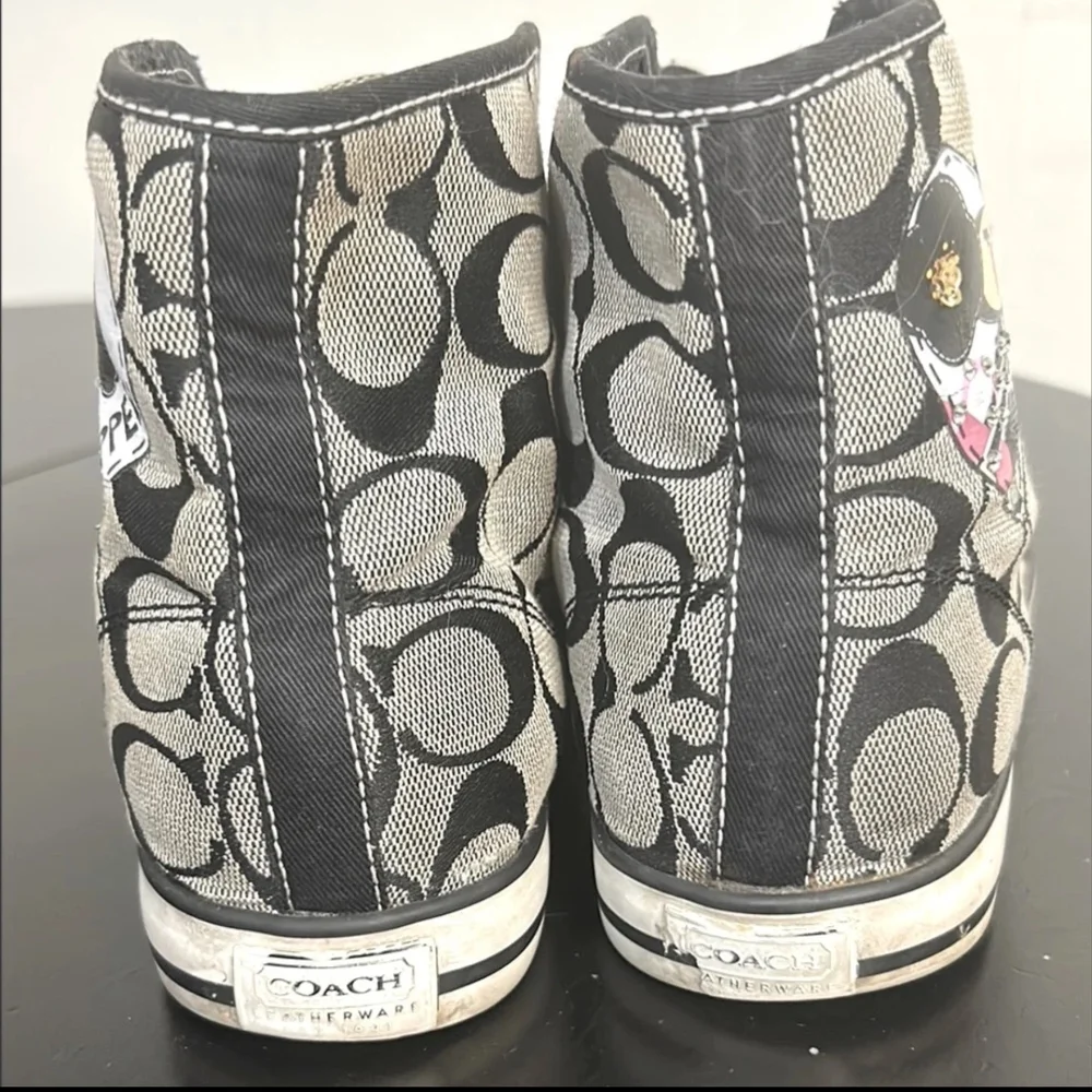 Coach Poppy Pepper Chan High-Top Sneakers Sz 8 - Picture 7 of 11